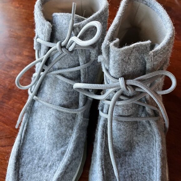 Gaimo Women's Gray Felted Booties-‎ Size 41 (10US) - Picture 6 of 10